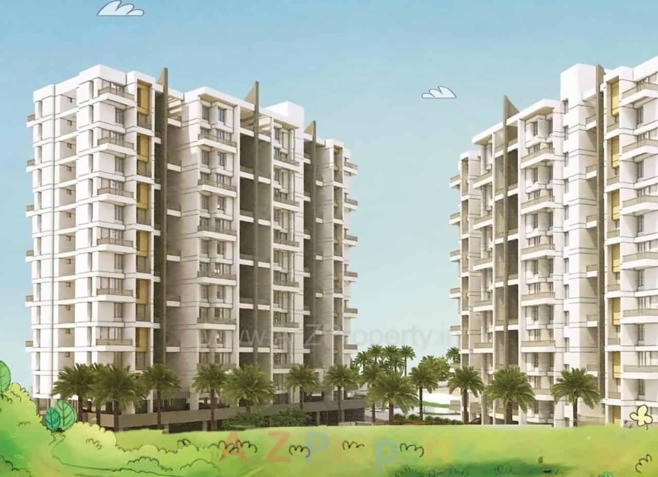 3D Elevation of real estate project Life Maxima located at Kirkatwadi, Pune, Maharashtra