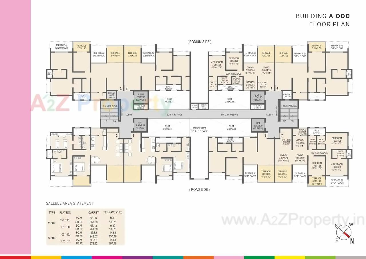 Layout of real estate project Life Republic Sector R1   1st Avenue located at Marunji, Pune, Maharashtra