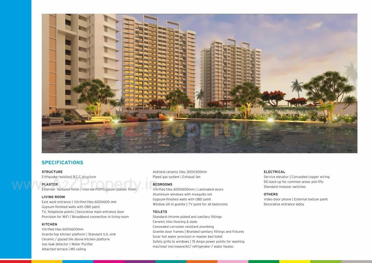 3D Elevation of real estate project Life Republic Sector R1   1st Avenue located at Marunji, Pune, Maharashtra