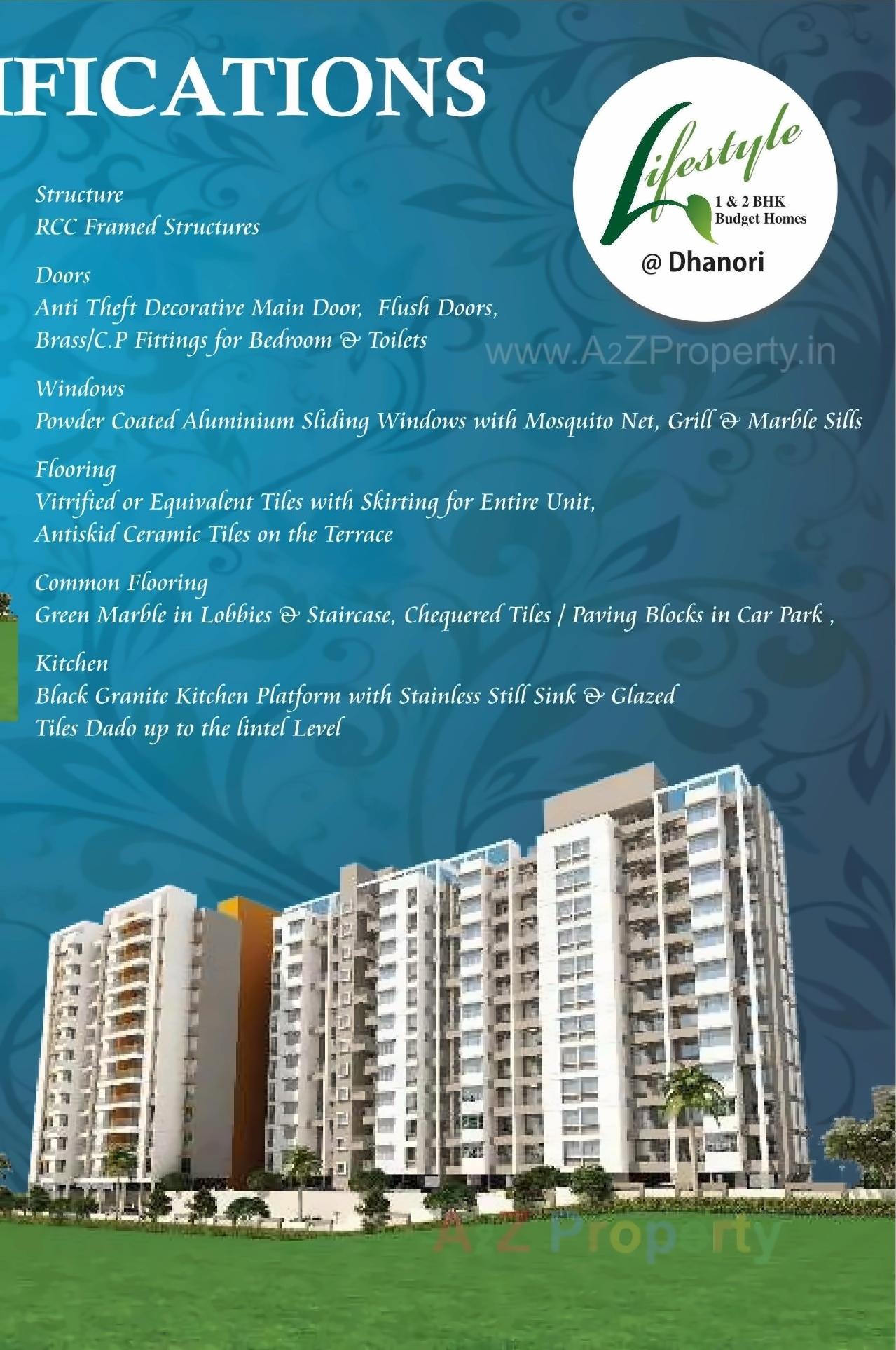3D Elevation of real estate project Lifestyle Magnum located at Dhanori, Pune, Maharashtra