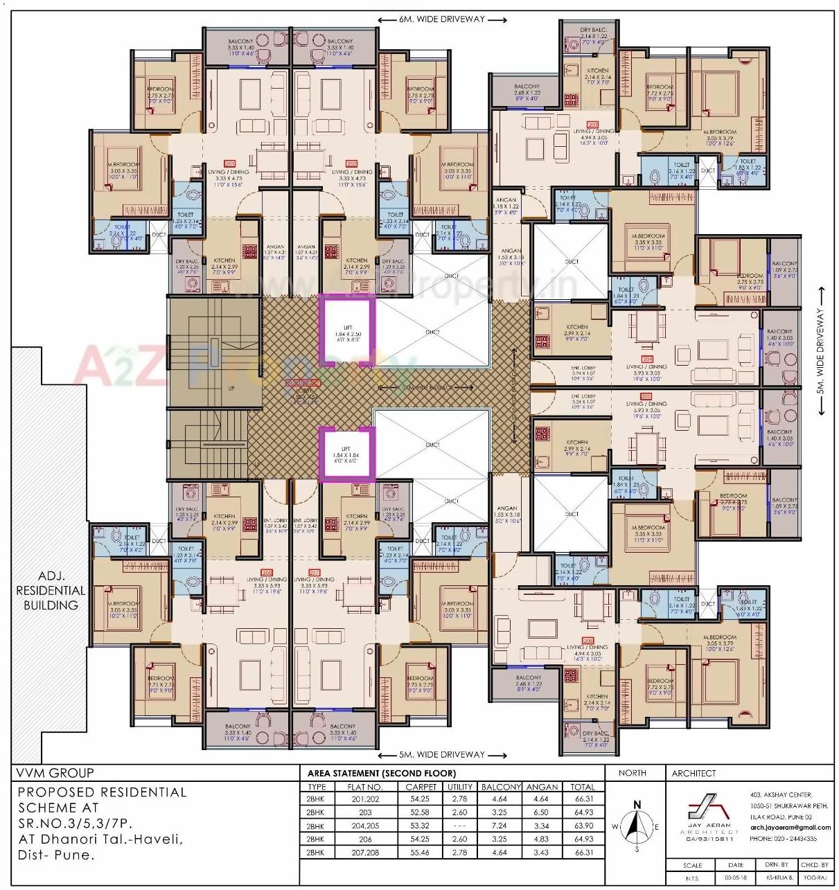 Layout of real estate project Lifestyle Magnum located at Dhanori, Pune, Maharashtra