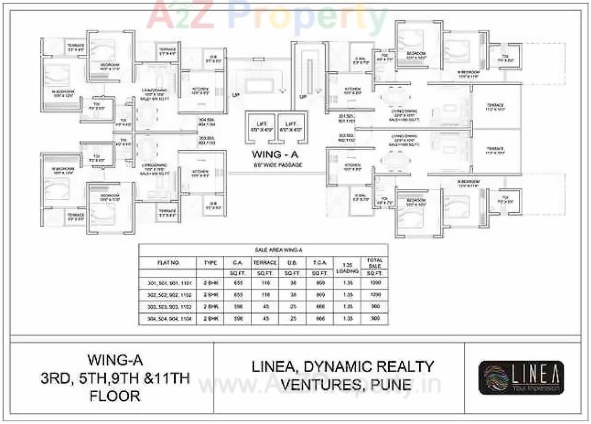 Layout of real estate project Linea located at Hadapsar, Pune, Maharashtra