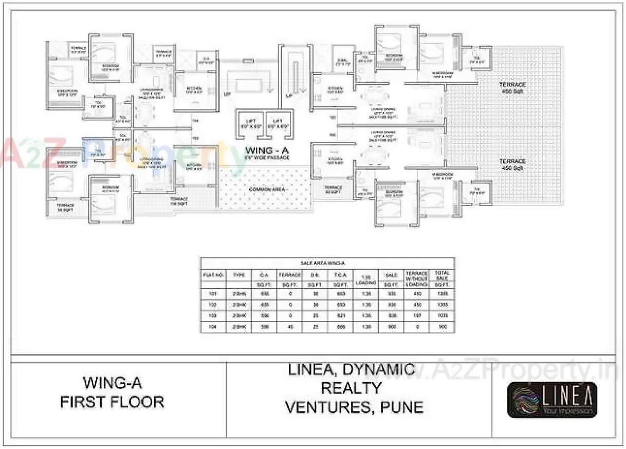 Layout of real estate project Linea located at Hadapsar, Pune, Maharashtra