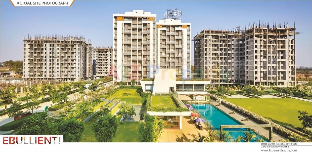 3D Elevation of real estate project Little Earth Masulkar City  3 located at Kivale, Pune, Maharashtra