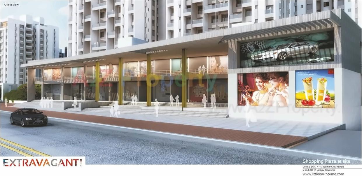 3D Elevation of real estate project Little Earth Masulkar City  3 located at Kivale, Pune, Maharashtra