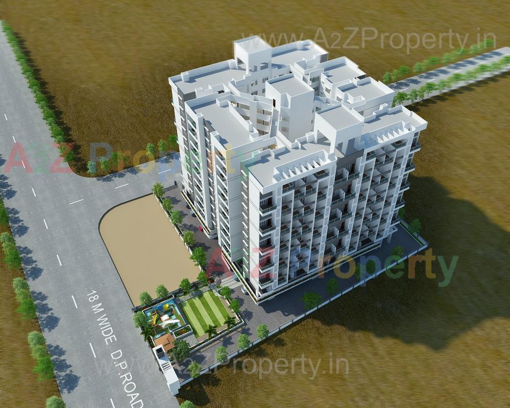3D Elevation of real estate project Lotus Laxmi located at Pimpri-chinchawad-m-corp, Pune, Maharashtra
