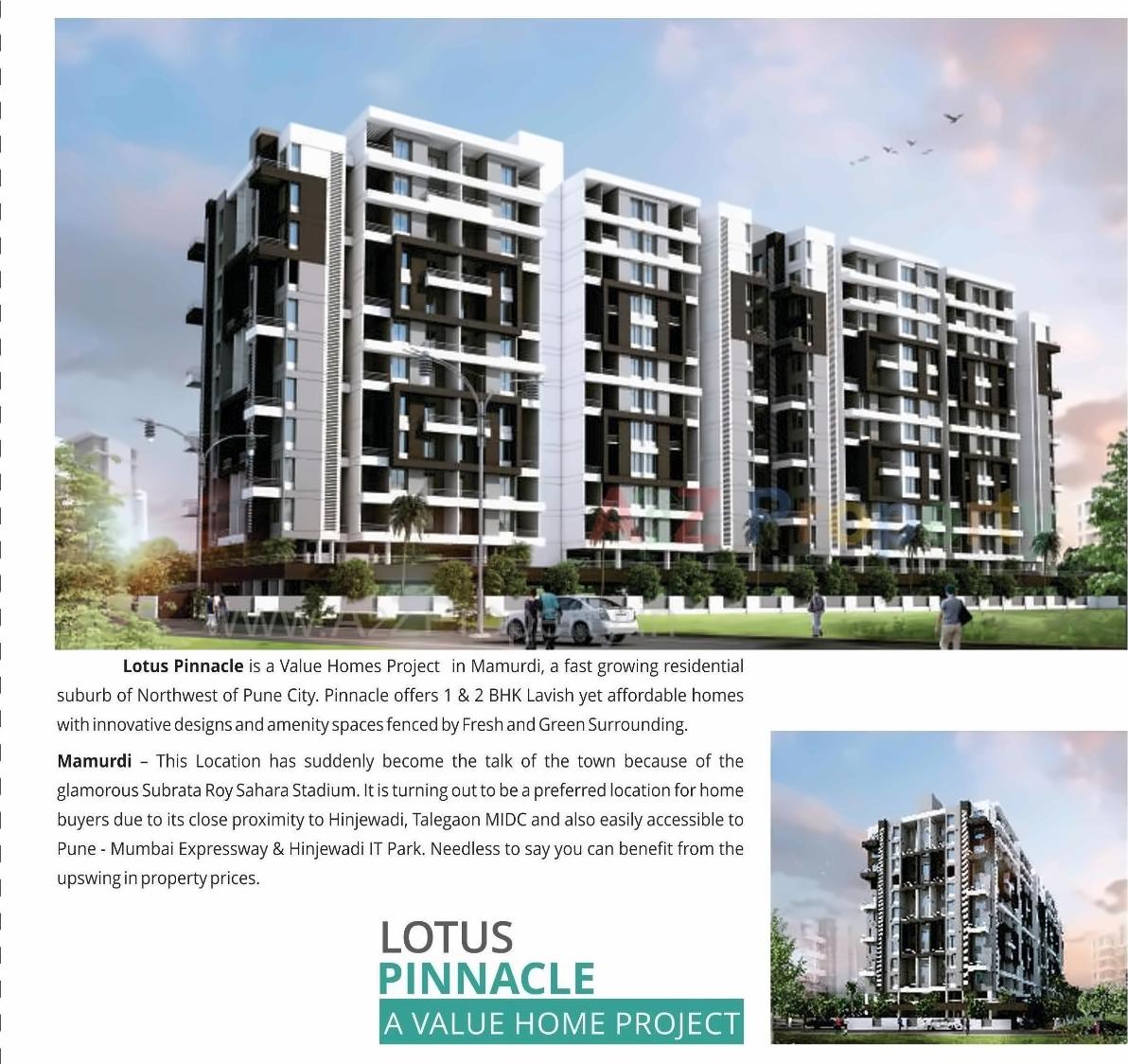 3D Elevation of real estate project Lotus Pinnacle located at Pune-cb, Pune, Maharashtra