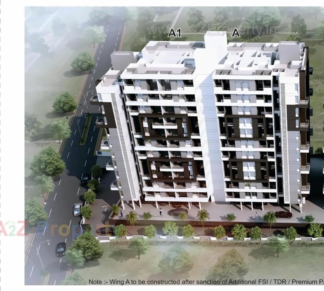 3D Elevation of real estate project Lotus Pinnacle located at Pune-cb, Pune, Maharashtra