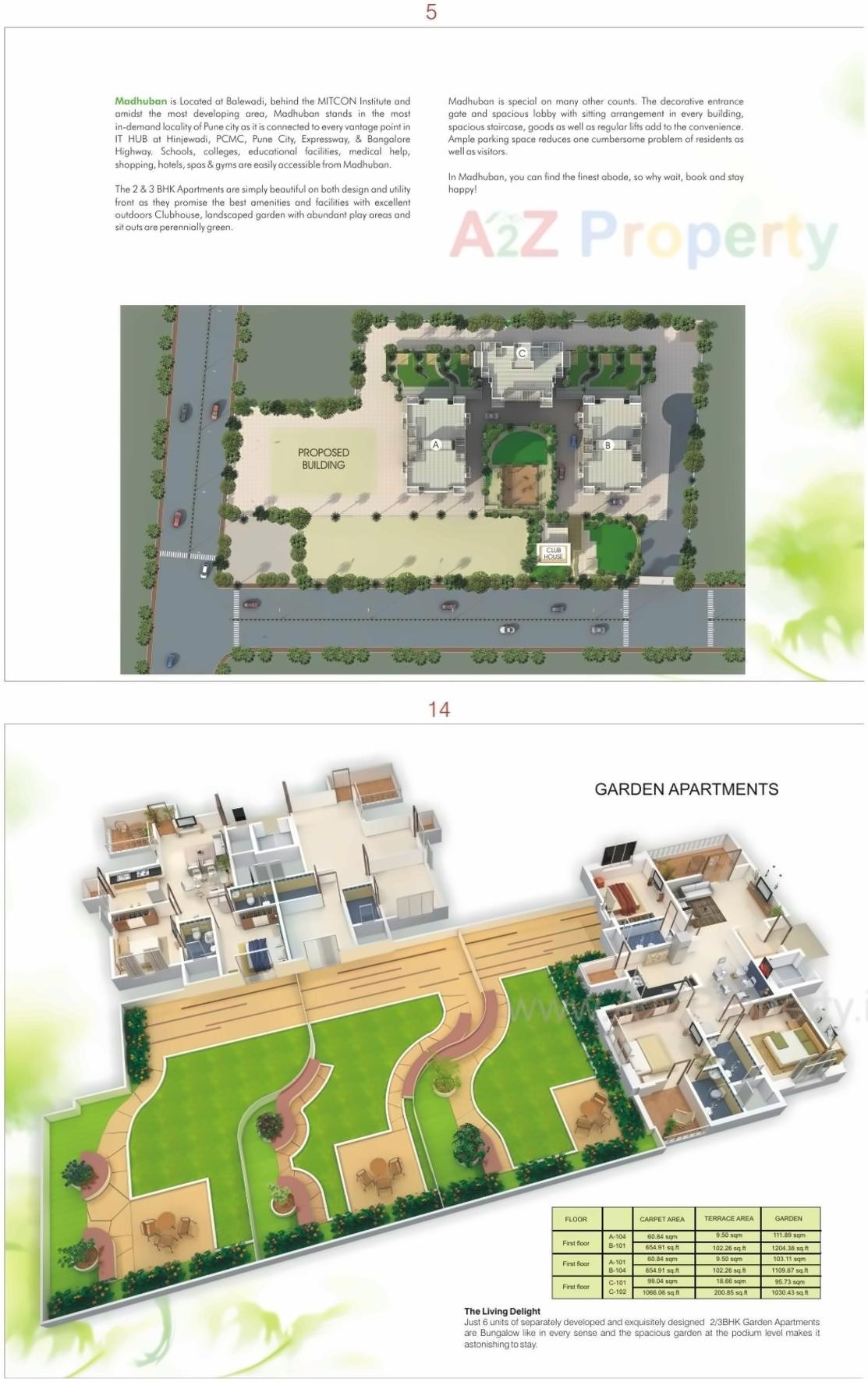 Layout of real estate project Madhuban located at Pune-m-corp, Pune, Maharashtra
