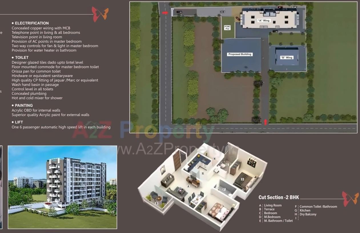 Layout of real estate project Madhur Aangan located at Pimpri-chinchawad-m-corp, Pune, Maharashtra