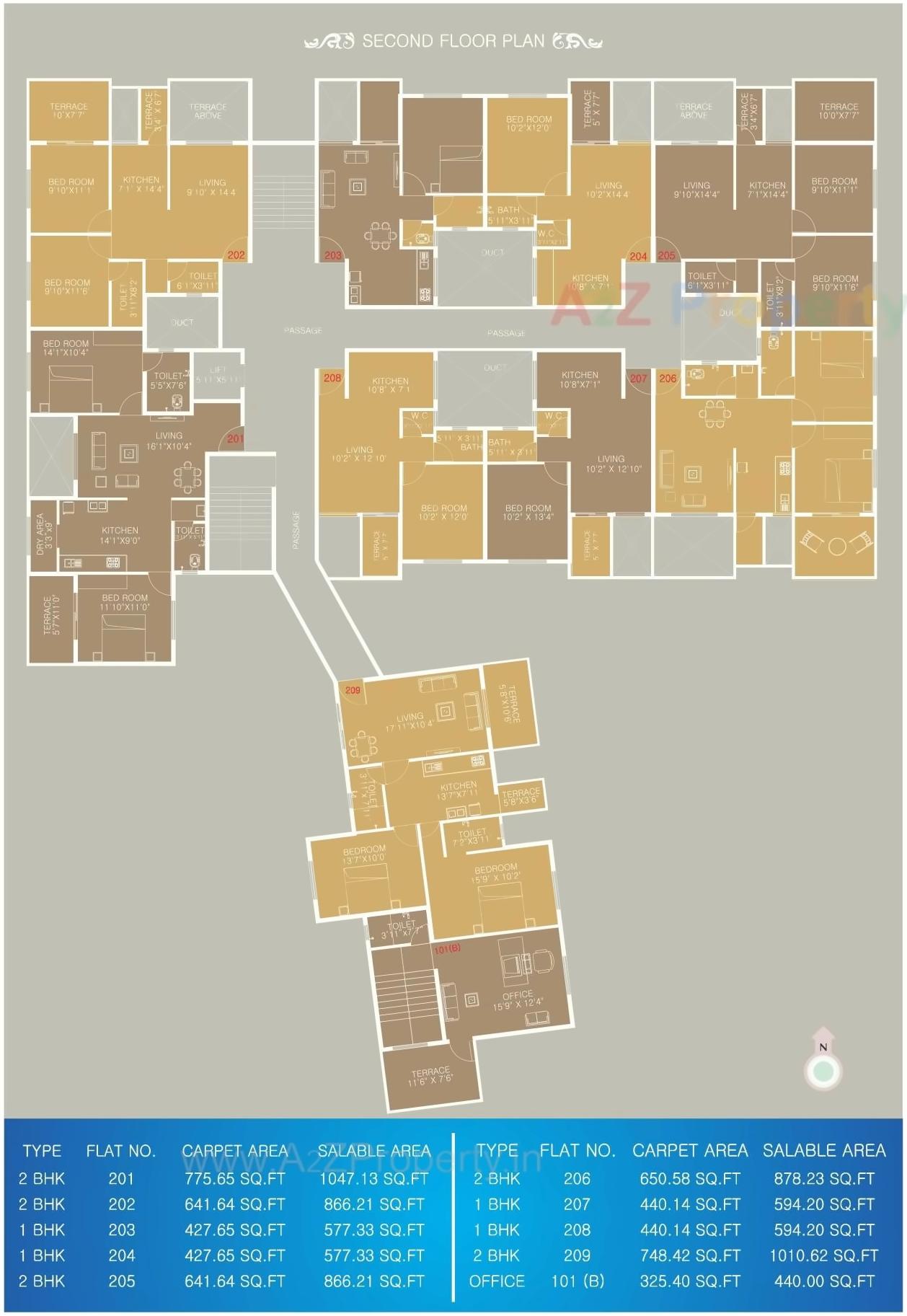 Layout of real estate project Maithili Empire located at Pimpri-chinchawad-m-corp, Pune, Maharashtra