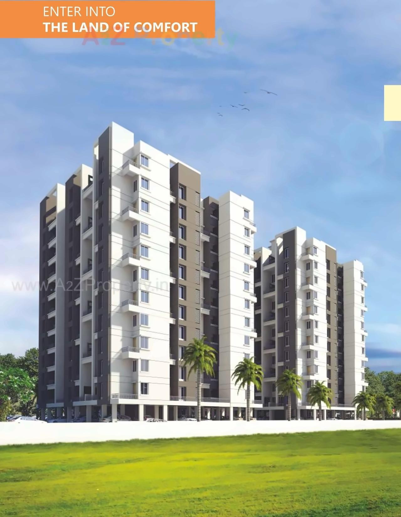 3D Elevation of real estate project Majestique Oasis located at Wagholi, Pune, Maharashtra