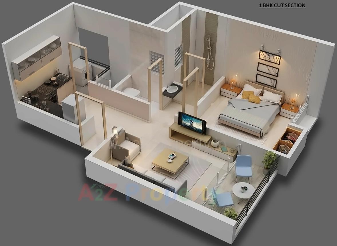 Layout of real estate project Majestique Rhythm County located at Ouatade-handewadi, Pune, Maharashtra