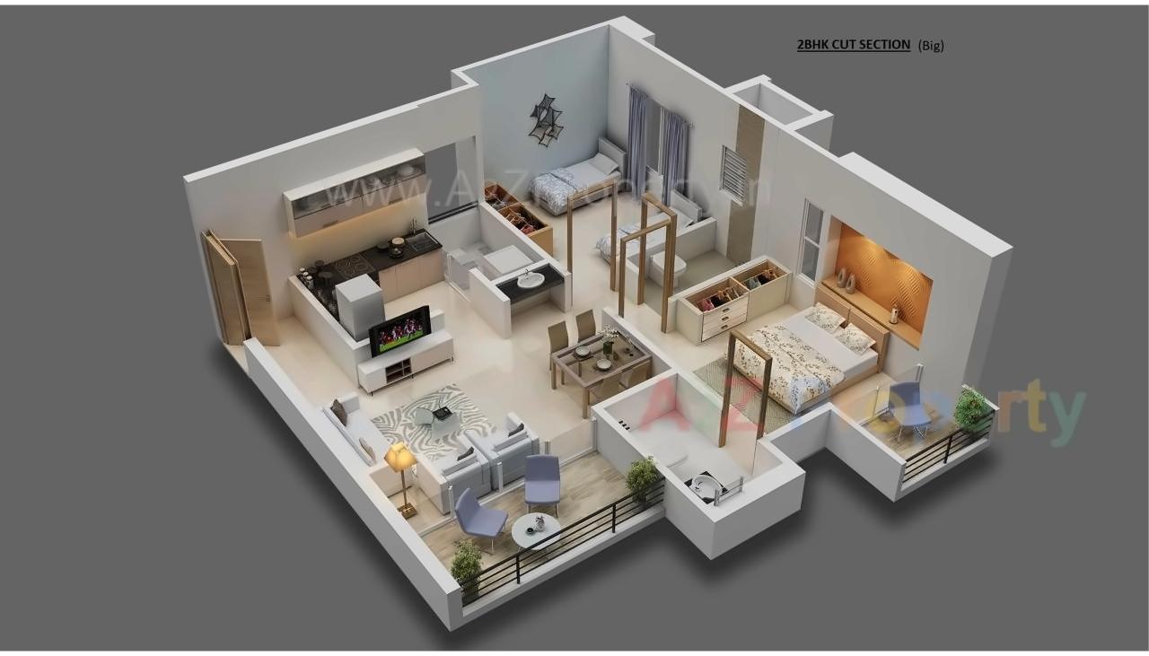 Layout of real estate project Majestique Rhythm County located at Ouatade-handewadi, Pune, Maharashtra