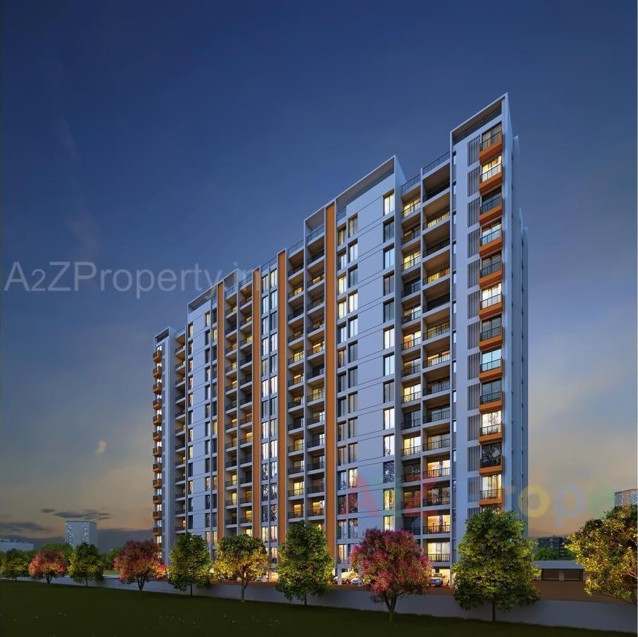 3D Elevation of real estate project Majestique Rhythm County located at Ouatade-handewadi, Pune, Maharashtra