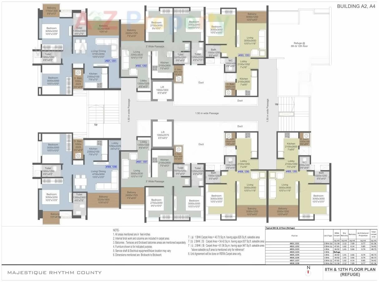 Layout of real estate project Majestique Rhythm County located at Ouatade-handewadi, Pune, Maharashtra