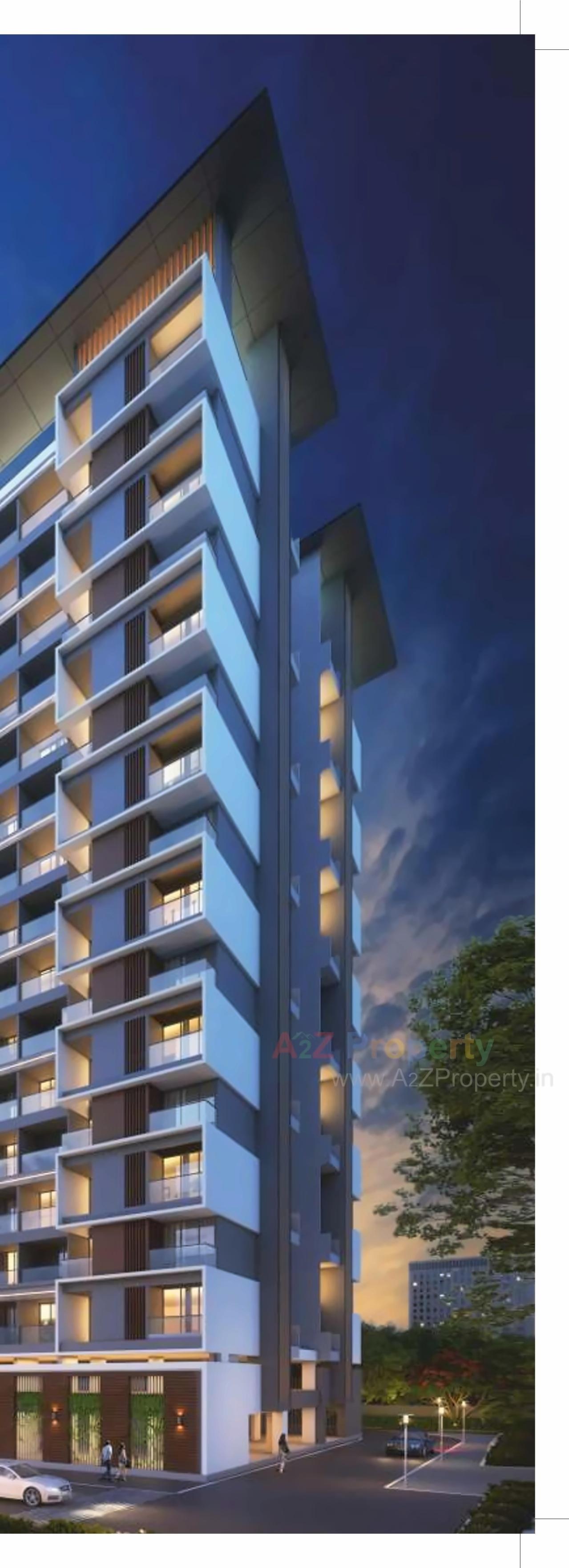 3D Elevation of real estate project Majestique Signature Towers  located at Pune-m-corp, Pune, Maharashtra