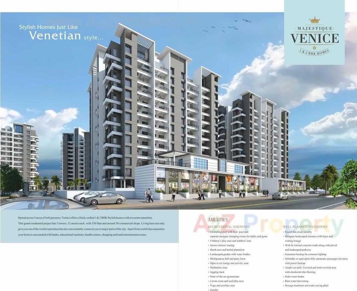 3D Elevation of real estate project Majestique Venice located at Dhayari-part, Pune, Maharashtra