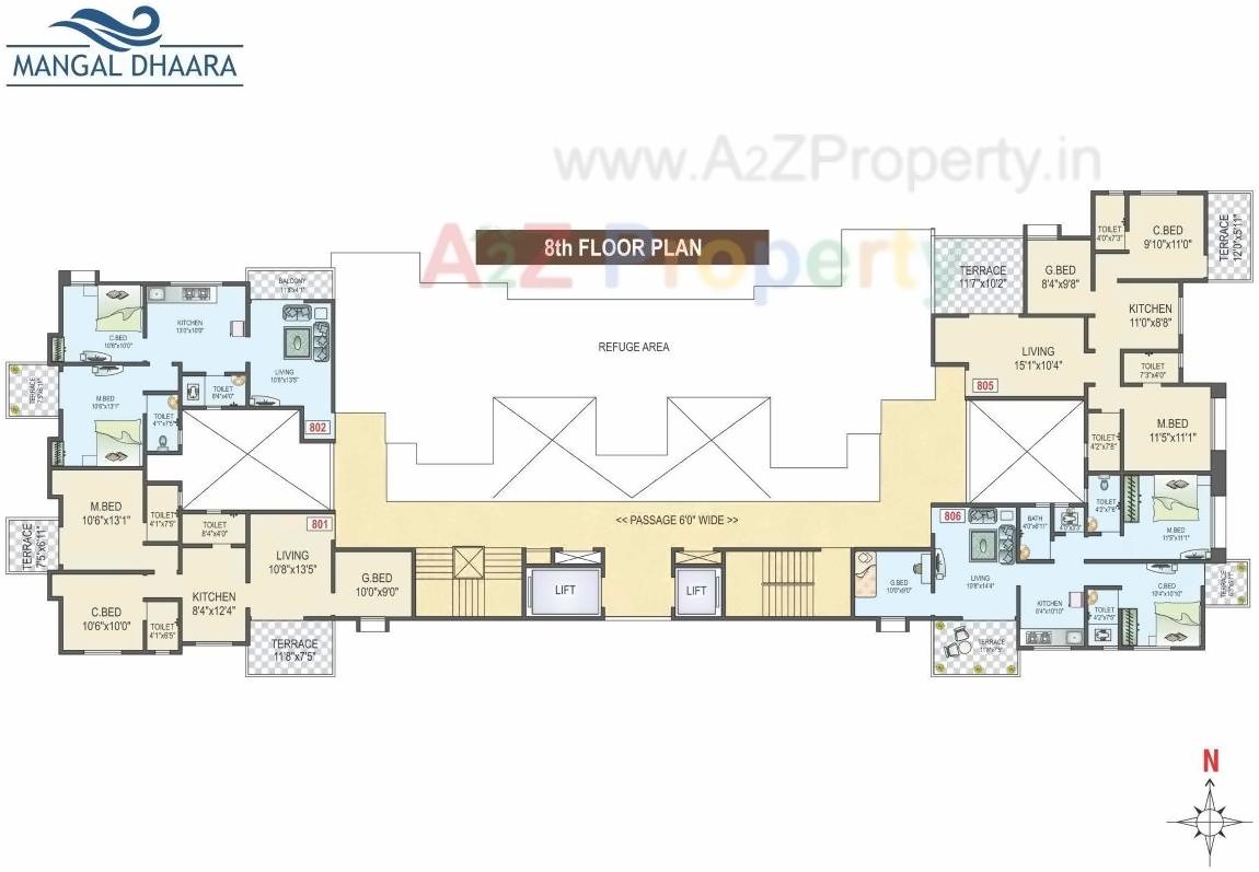Layout of real estate project Mangal Dhaara located at Pimpri-chinchawad-m-corp, Pune, Maharashtra