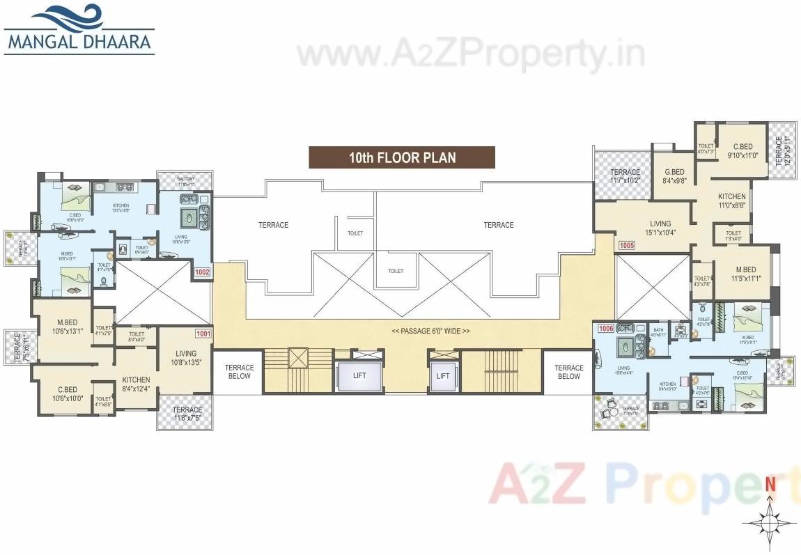 Layout of real estate project Mangal Dhaara located at Pimpri-chinchawad-m-corp, Pune, Maharashtra