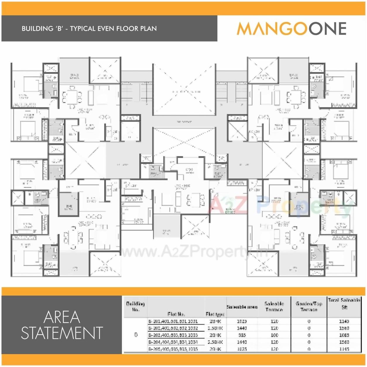 Layout of real estate project Mango One located at Hadapsar, Pune, Maharashtra