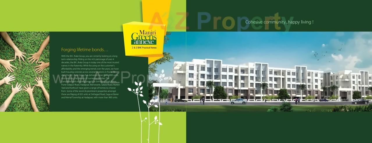 3D Elevation of real estate project Manjri Green Annexe   B1, B2, located at Manjari-bk, Pune, Maharashtra