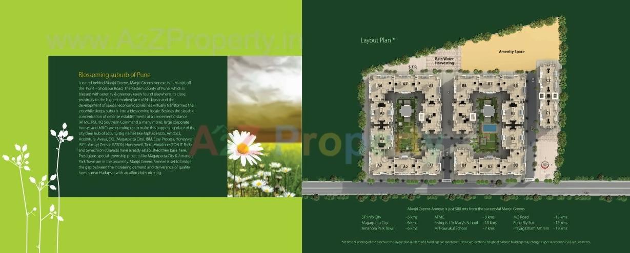 Layout of real estate project Manjri Green Annexe   B1, B2, located at Manjari-bk, Pune, Maharashtra