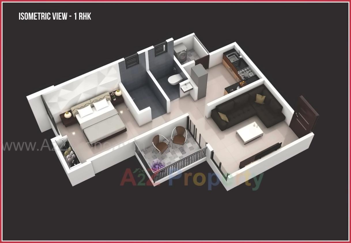 Layout of real estate project Mantra 7 Hills located at Kirkatwadi, Pune, Maharashtra
