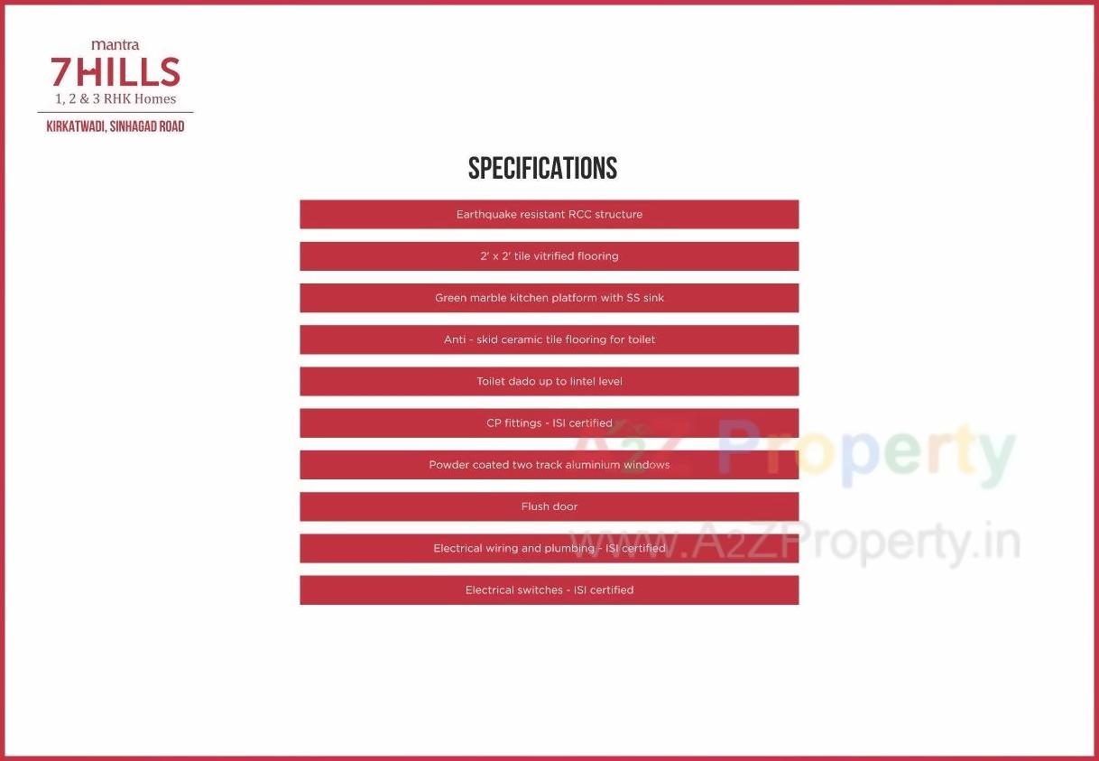  of real estate project Mantra 7 Hills located at Kirkatwadi, Pune, Maharashtra