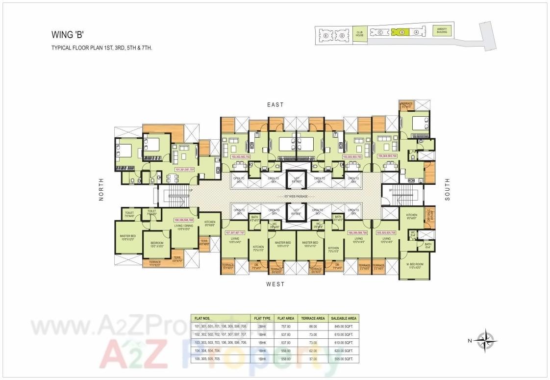 Layout of real estate project Mantra Divine located at Dongargaon, Pune, Maharashtra