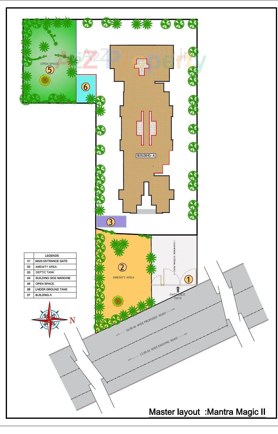 Magic 2 Layout of real estate project Mantra Magic Ii located at Chimbali, Pune, Maharashtra
