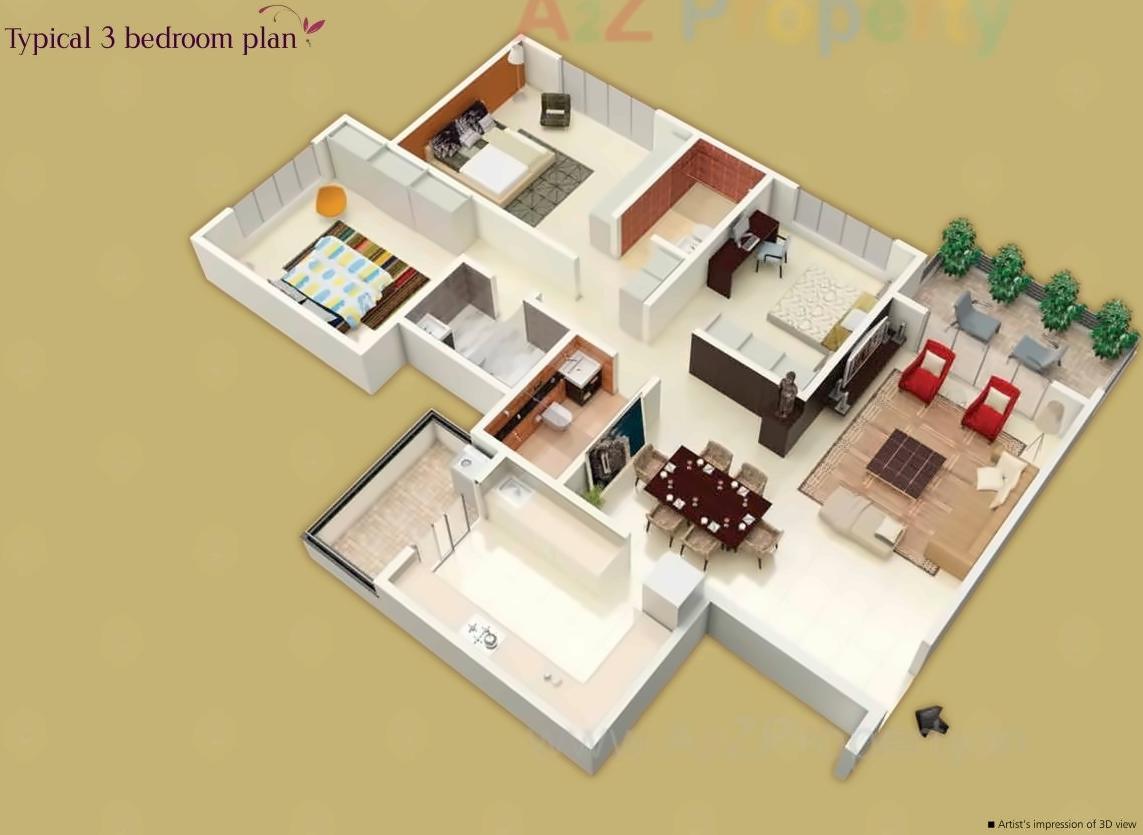 Layout of real estate project Mantri Eternity Plus located at Bhosari, Pune, Maharashtra