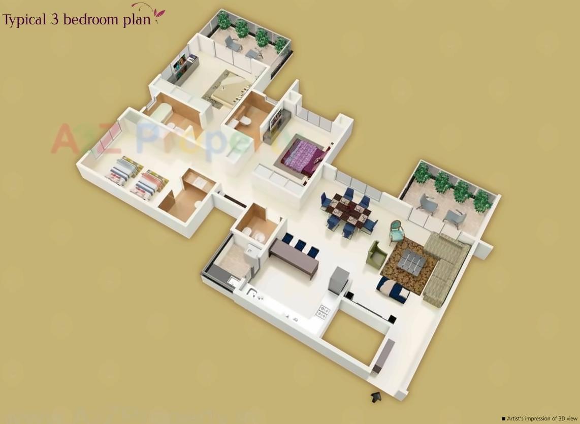 Layout of real estate project Mantri Eternity Plus located at Bhosari, Pune, Maharashtra