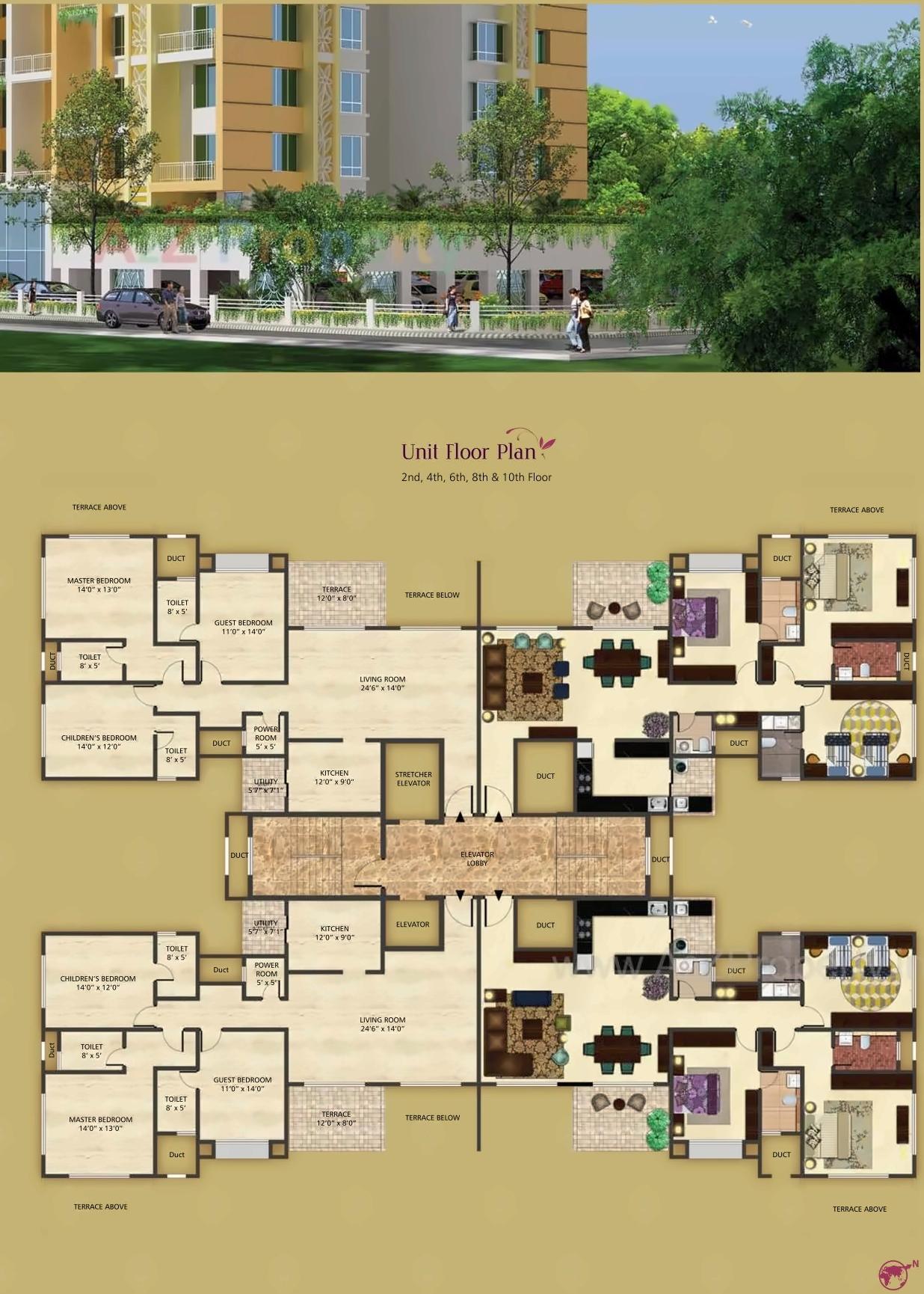 Layout of real estate project Mantri Eternity Plus located at Bhosari, Pune, Maharashtra