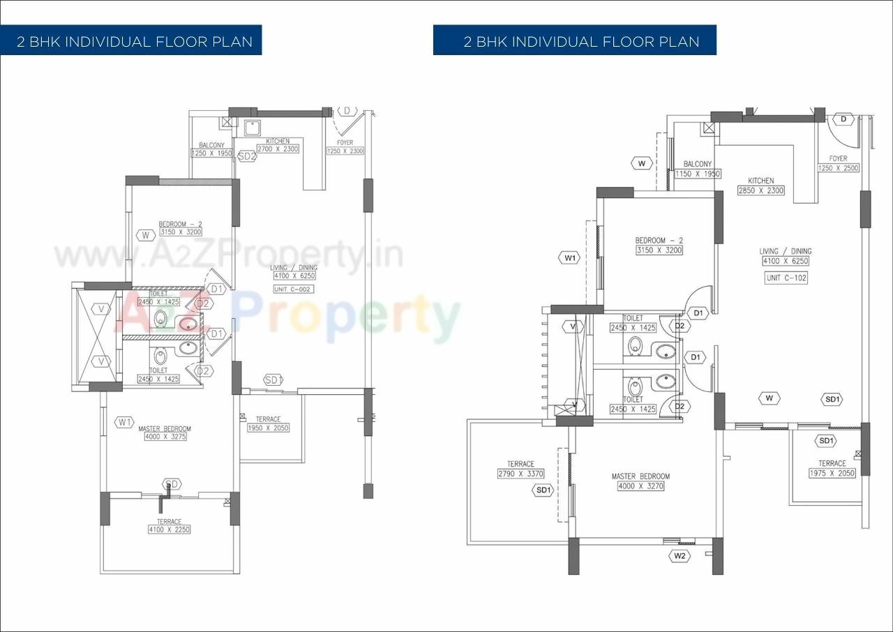 Layout of real estate project Mantri Vantage located at Kharadi, Pune, Maharashtra