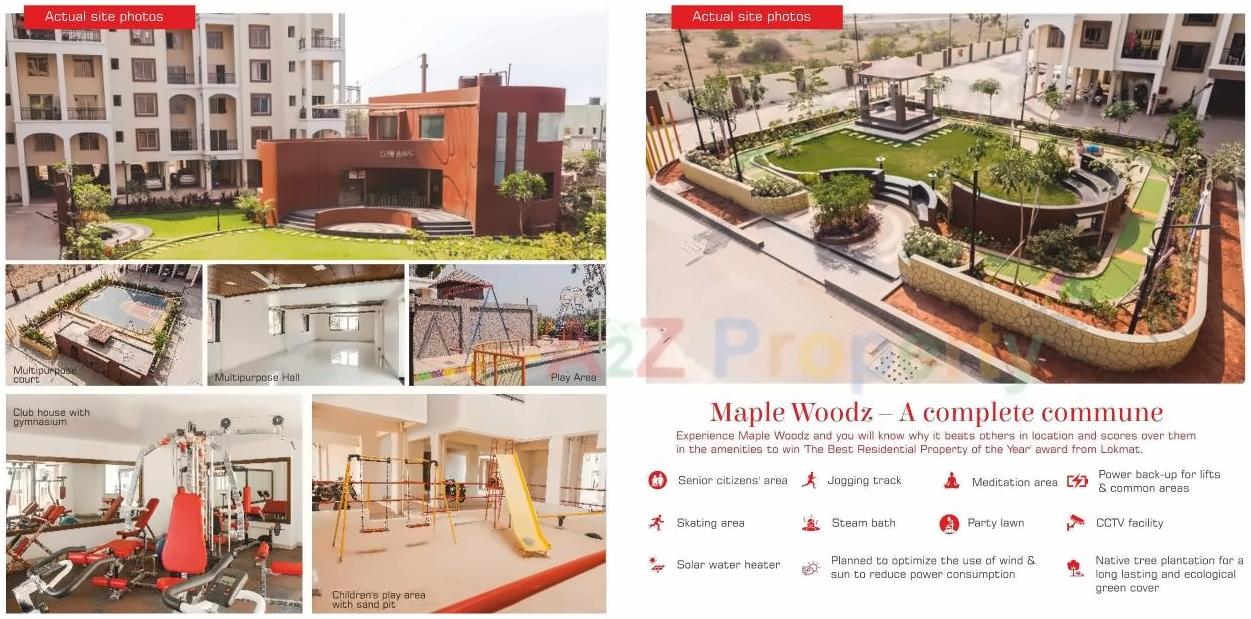 3D Elevation of real estate project Maple Woodz located at Pune-m-corp, Pune, Maharashtra