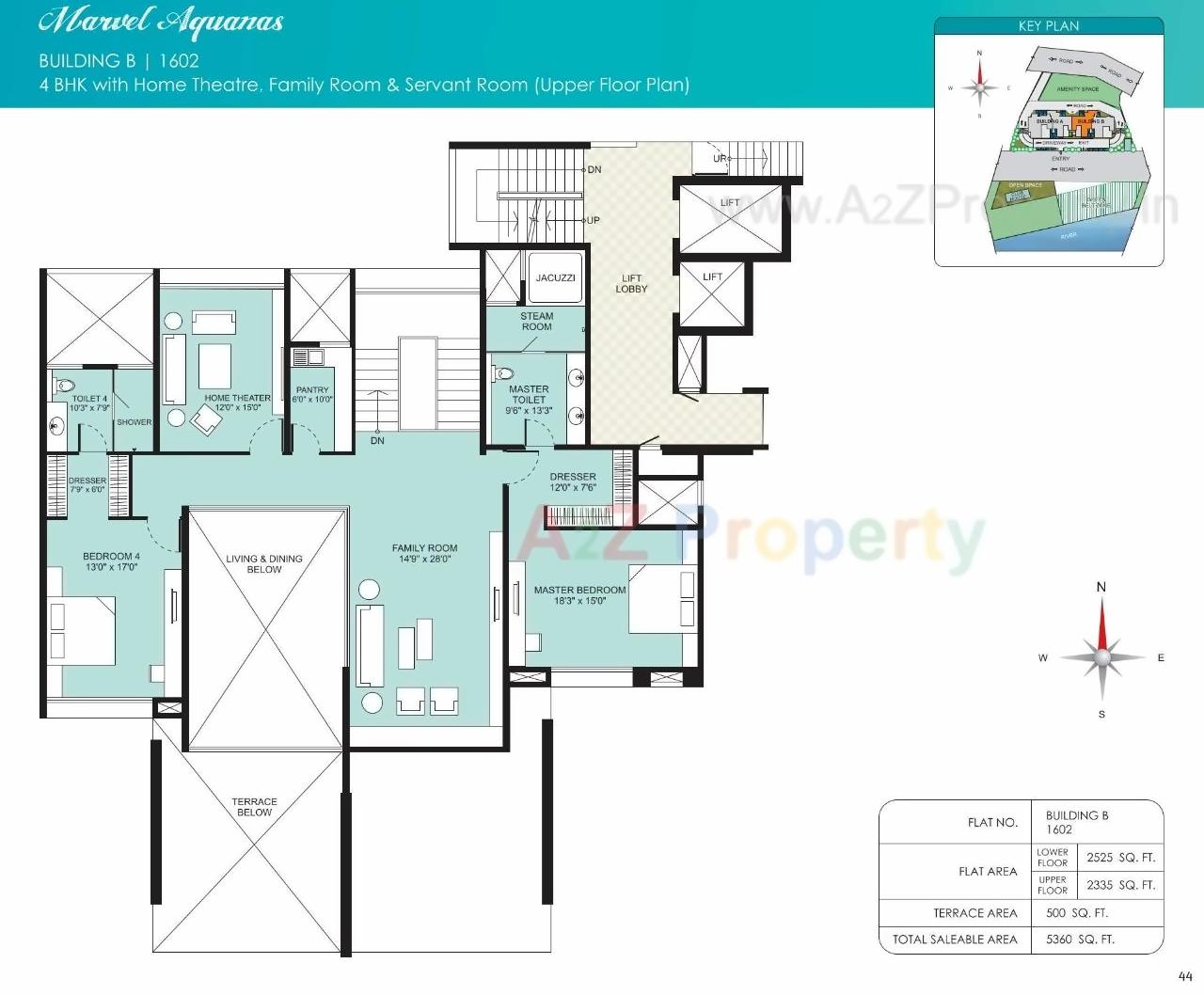 Layout of real estate project Marvel Aquanas located at Kharadi, Pune, Maharashtra