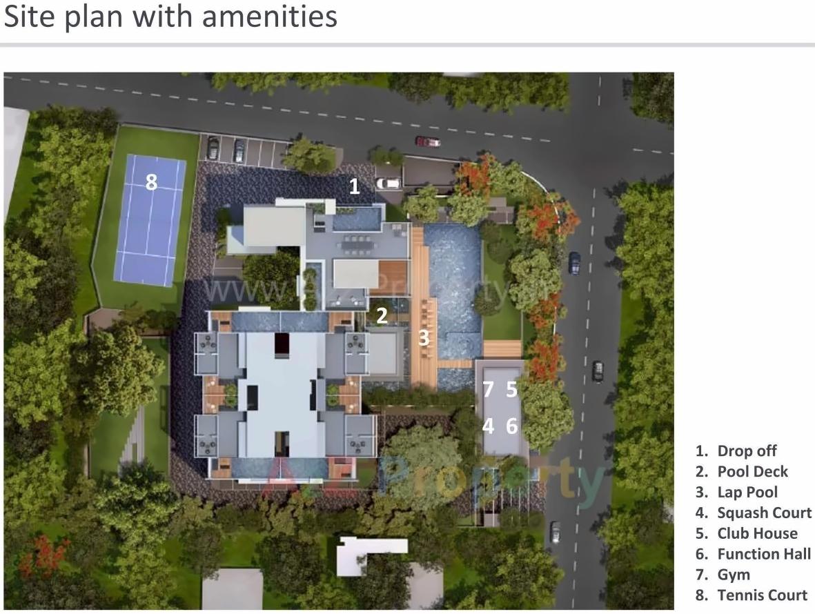 Layout of real estate project Marvel Basilo A located at Pune-m-corp, Pune, Maharashtra