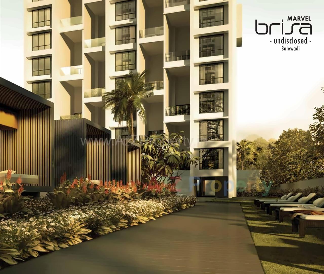 3D Elevation of real estate project Marvel Brisa located at Pune-m-corp, Pune, Maharashtra