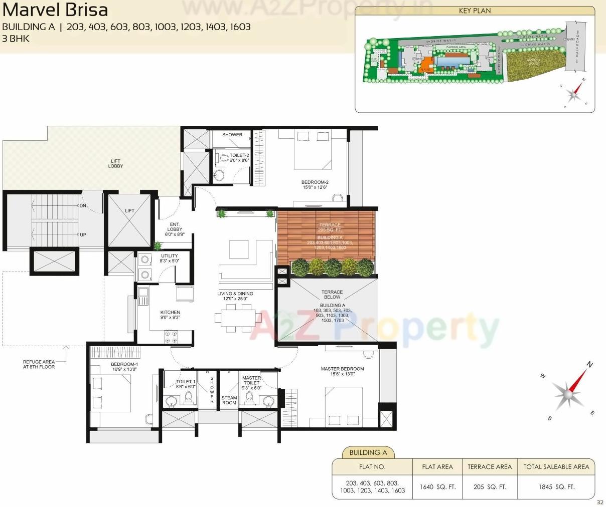 Layout of real estate project Marvel Brisa located at Pune-m-corp, Pune, Maharashtra