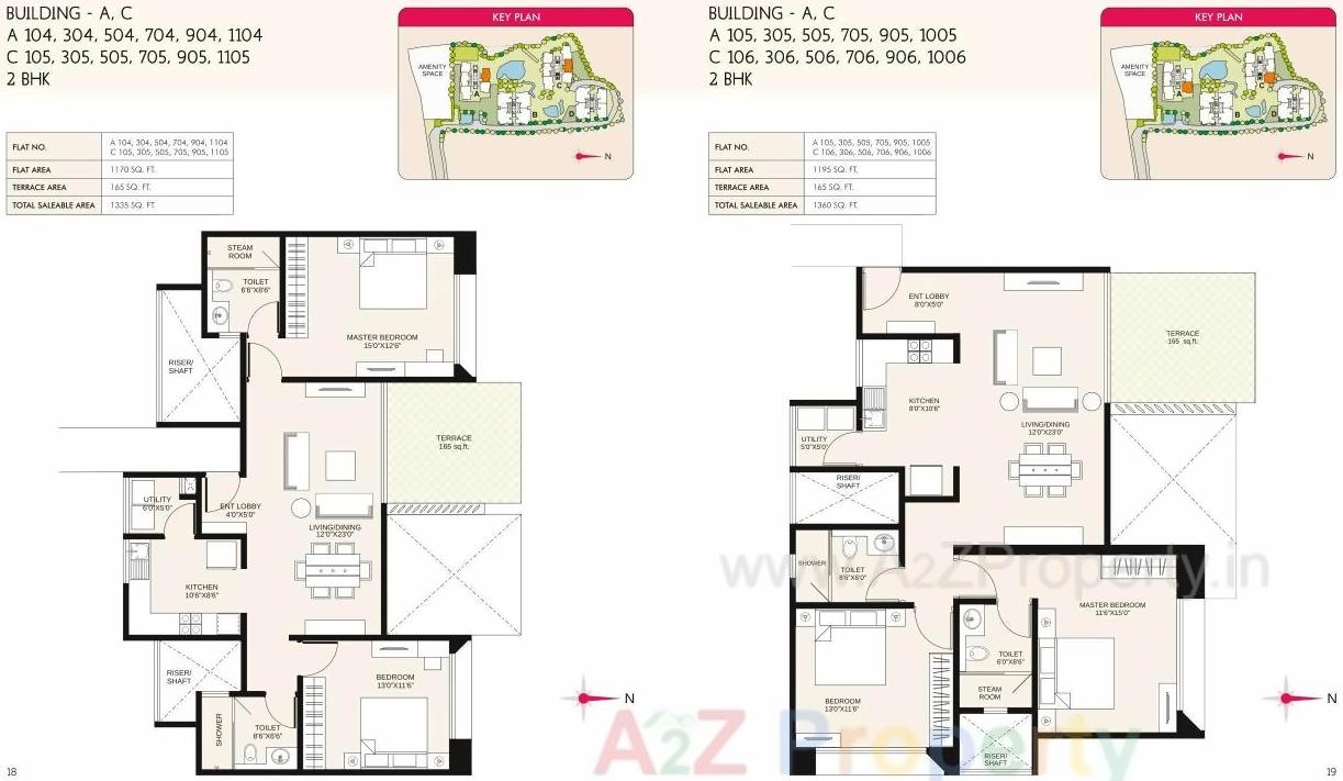 Layout of real estate project Marvel Cerise located at Kharadi, Pune, Maharashtra