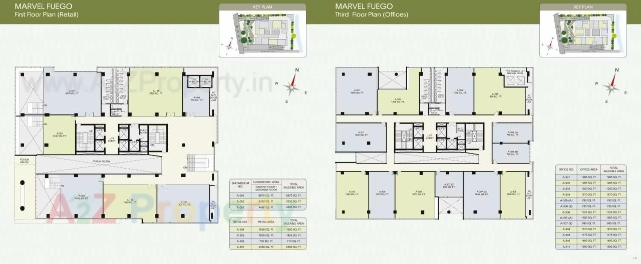 Layout of real estate project Marvel Fuego located at Hadapsar, Pune, Maharashtra