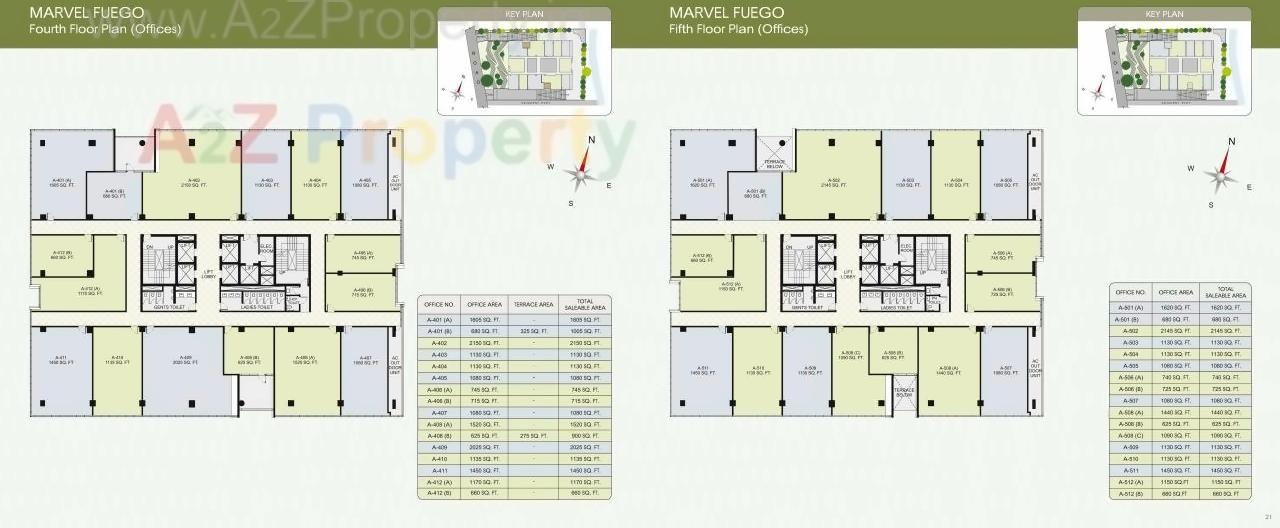 Layout of real estate project Marvel Fuego located at Hadapsar, Pune, Maharashtra