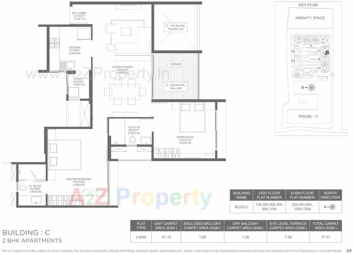 Layout of real estate project Marvel Ideal Spacio 0 located at Undri, Pune, Maharashtra