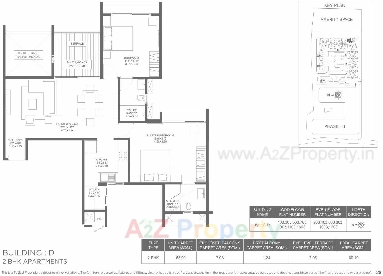 Layout of real estate project Marvel Ideal Spacio 0 located at Undri, Pune, Maharashtra
