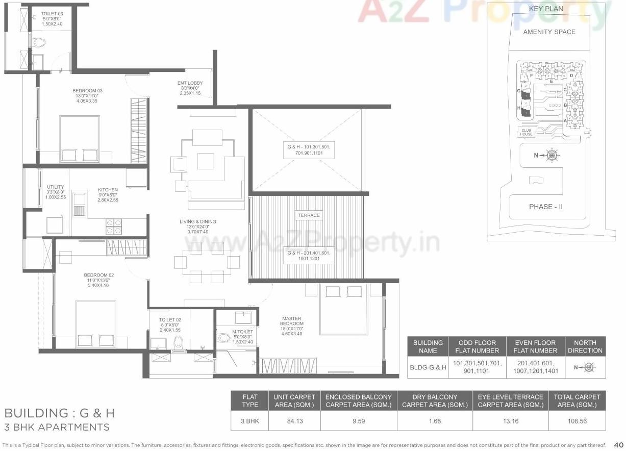 Layout of real estate project Marvel Ideal Spacio 0 located at Undri, Pune, Maharashtra