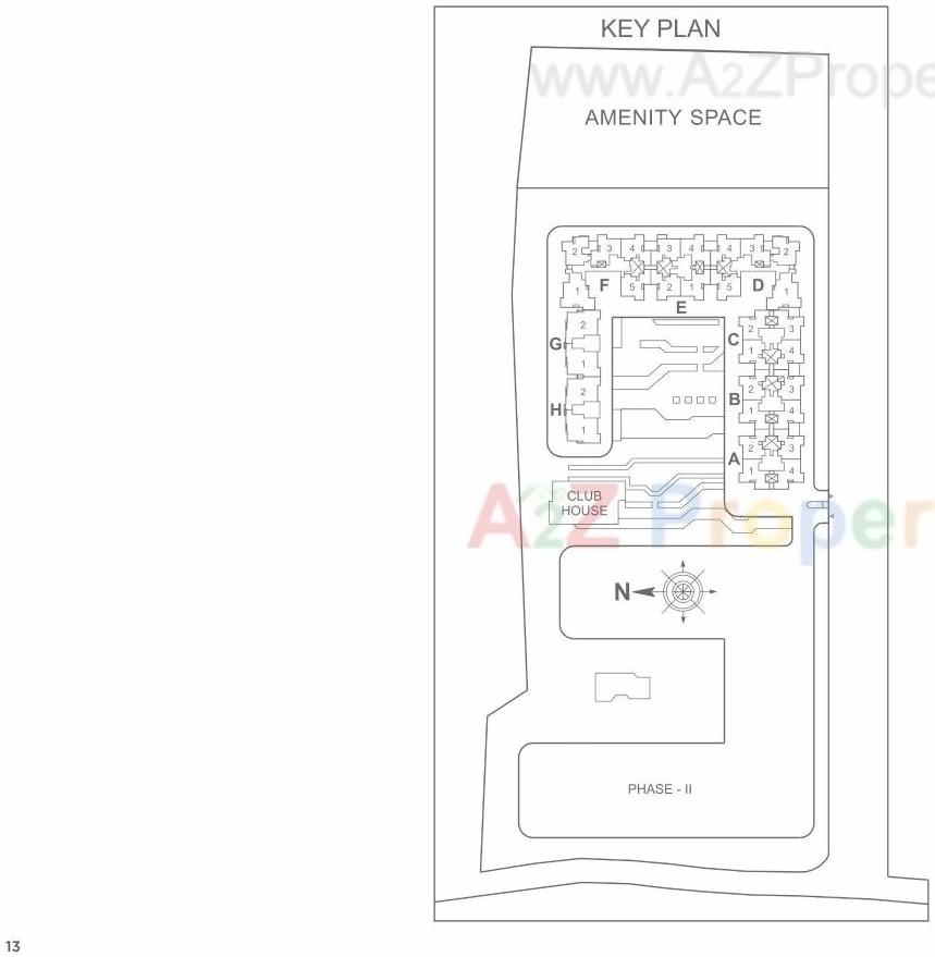 Layout of real estate project Marvel Ideal Spacio 0 located at Undri, Pune, Maharashtra