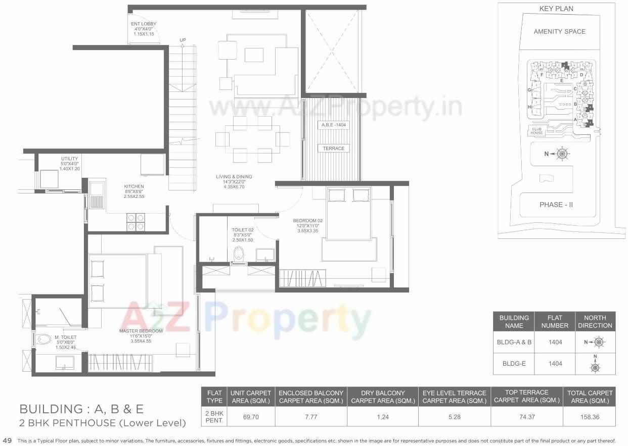 Layout of real estate project Marvel Ideal Spacio 0 located at Undri, Pune, Maharashtra