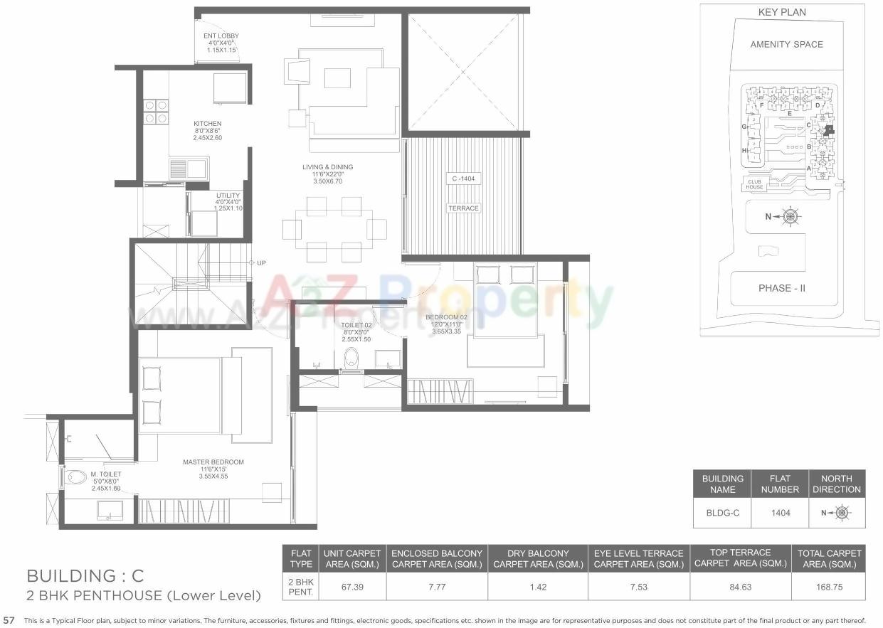 Layout of real estate project Marvel Ideal Spacio 0 located at Undri, Pune, Maharashtra