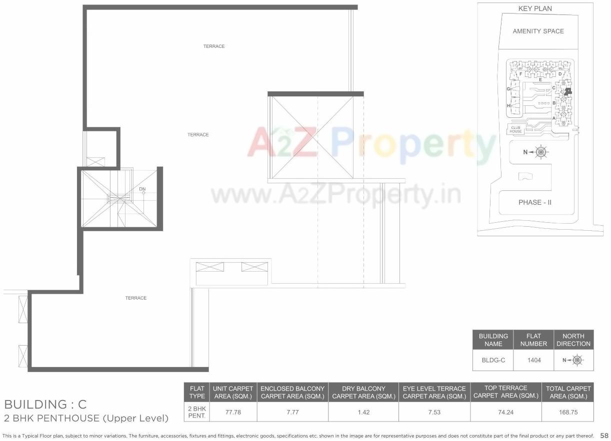 Layout of real estate project Marvel Ideal Spacio 0 located at Undri, Pune, Maharashtra